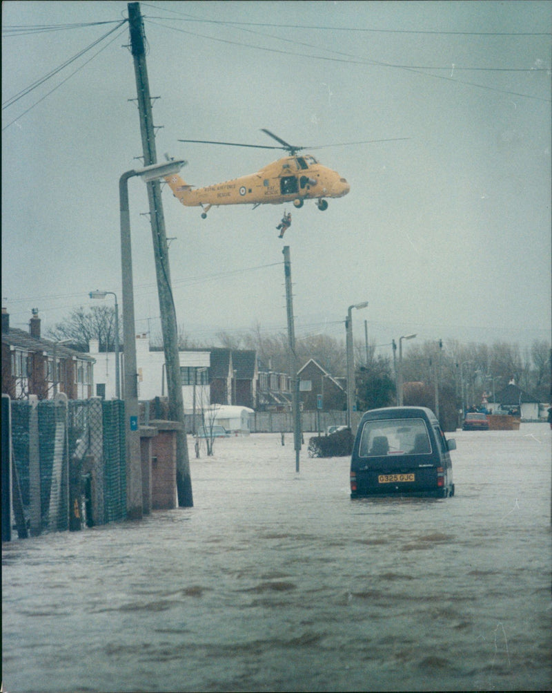 Floods - Vintage Photograph