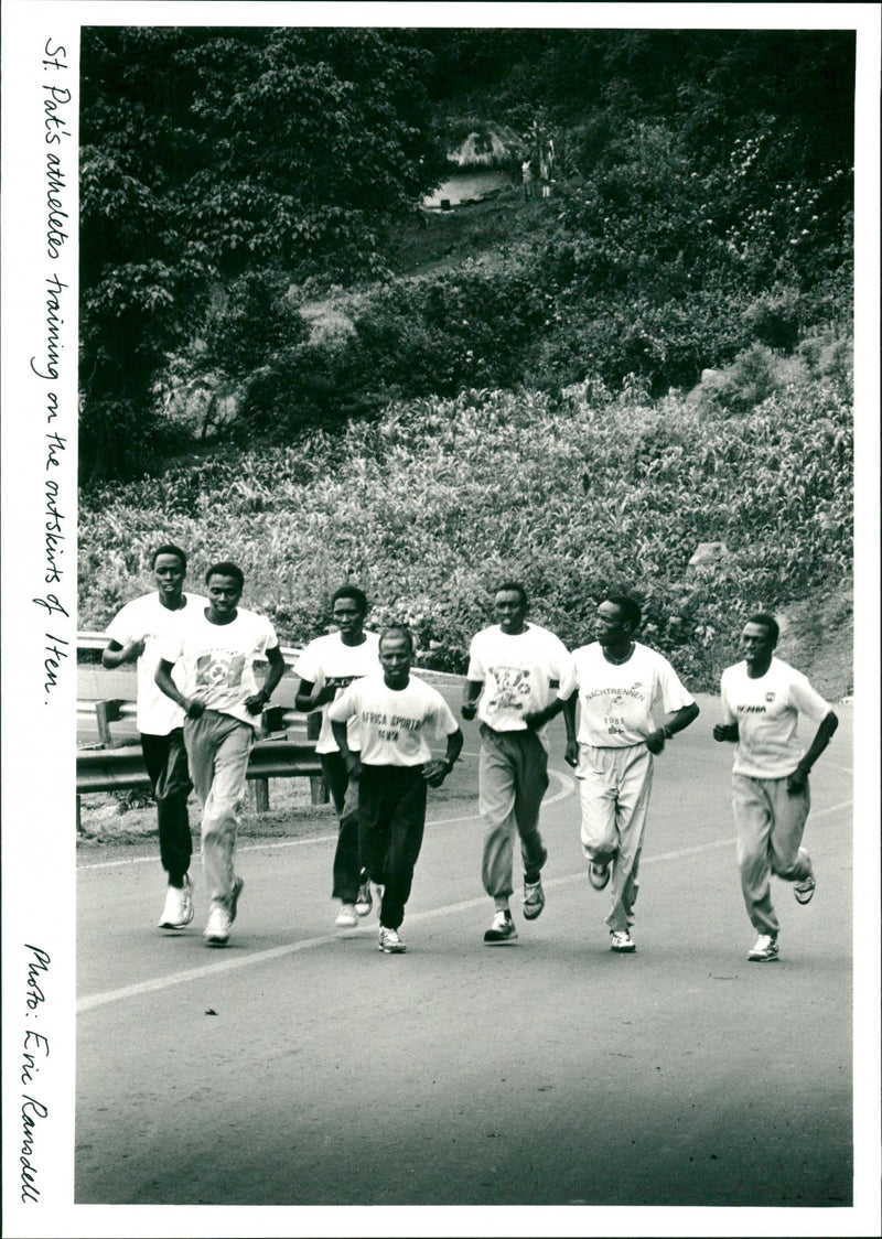 Kenyan Athletes - Vintage Photograph