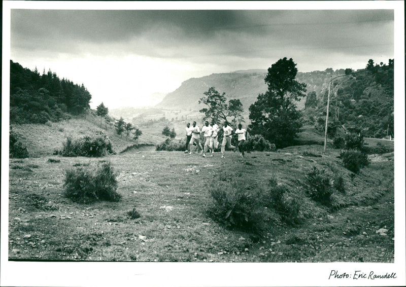 Kenyan Athletes - Vintage Photograph