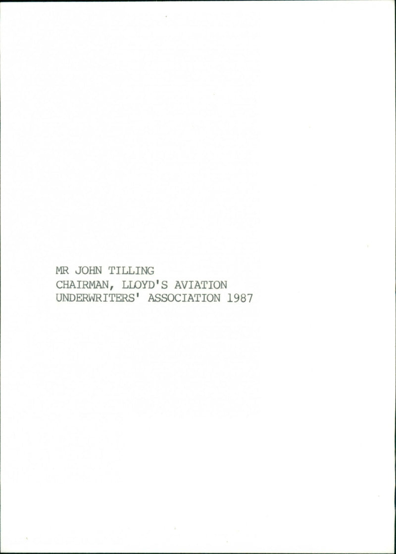 John Tilling - Vintage Photograph