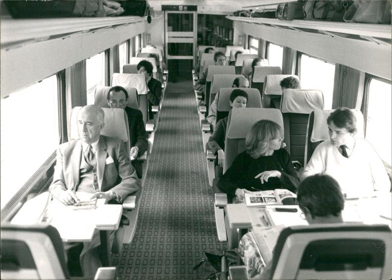TGV 1st class - Vintage Photograph