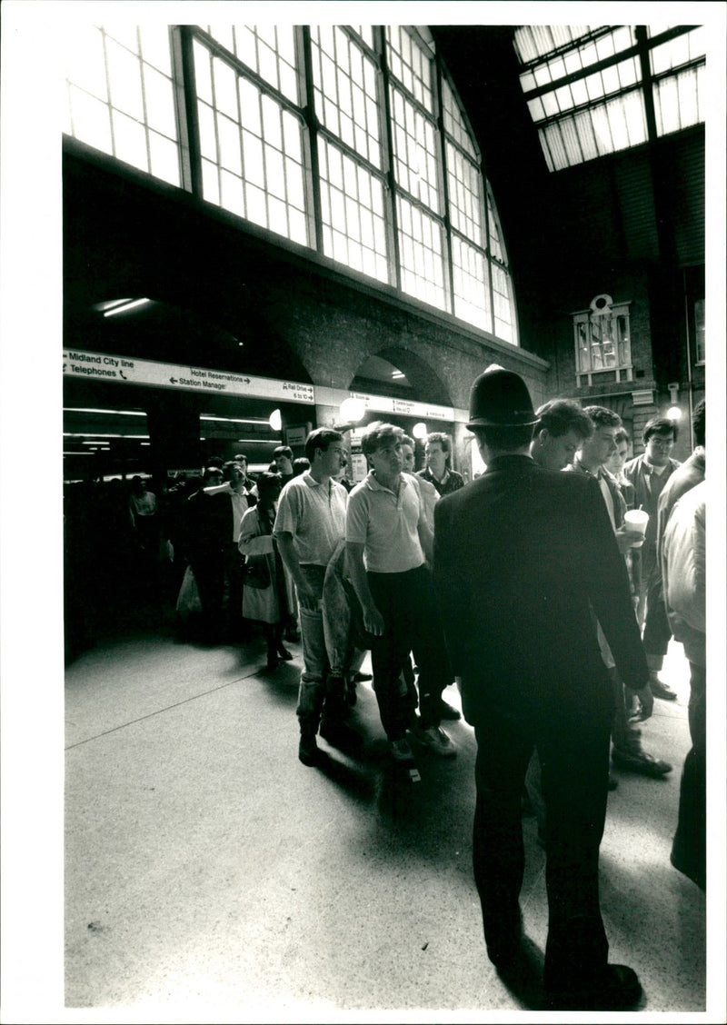 Football Fans - Vintage Photograph