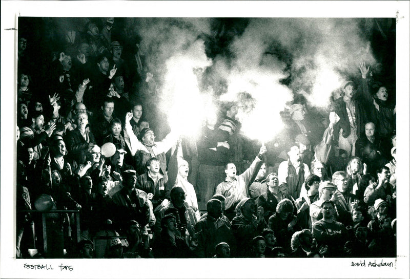 Football Fans - Vintage Photograph