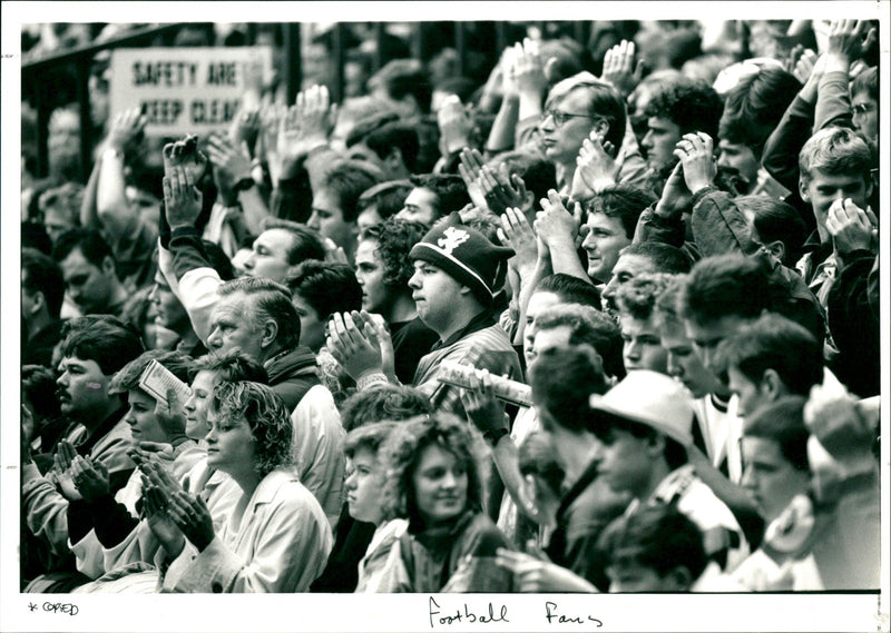 Football Fans - Vintage Photograph