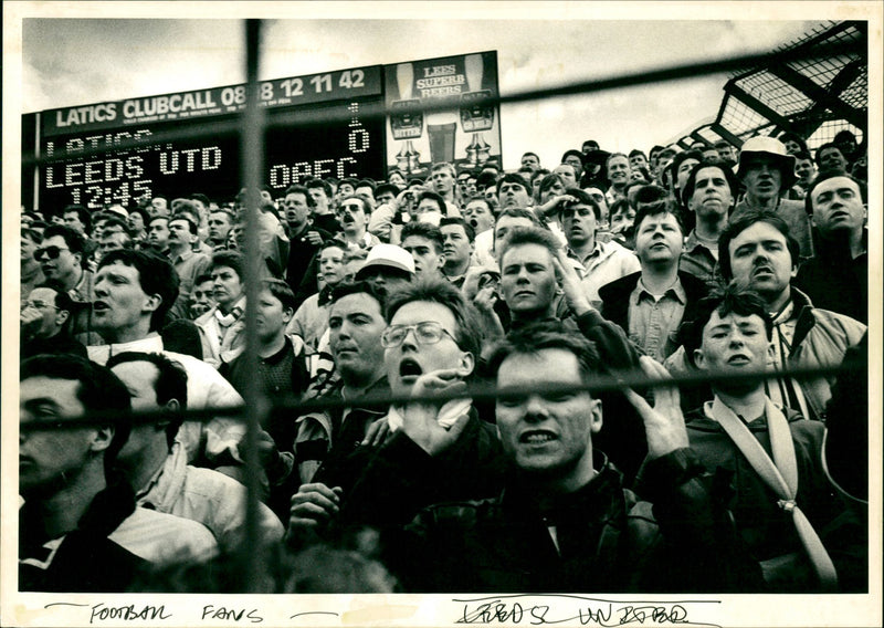 Football Fans - Vintage Photograph