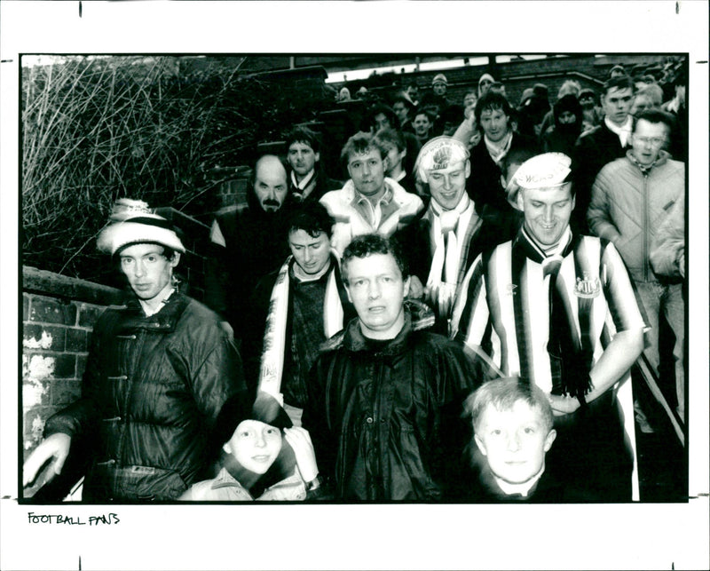 Football Fans - Vintage Photograph