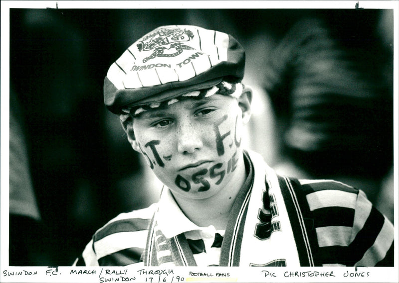 Football Fans - Vintage Photograph