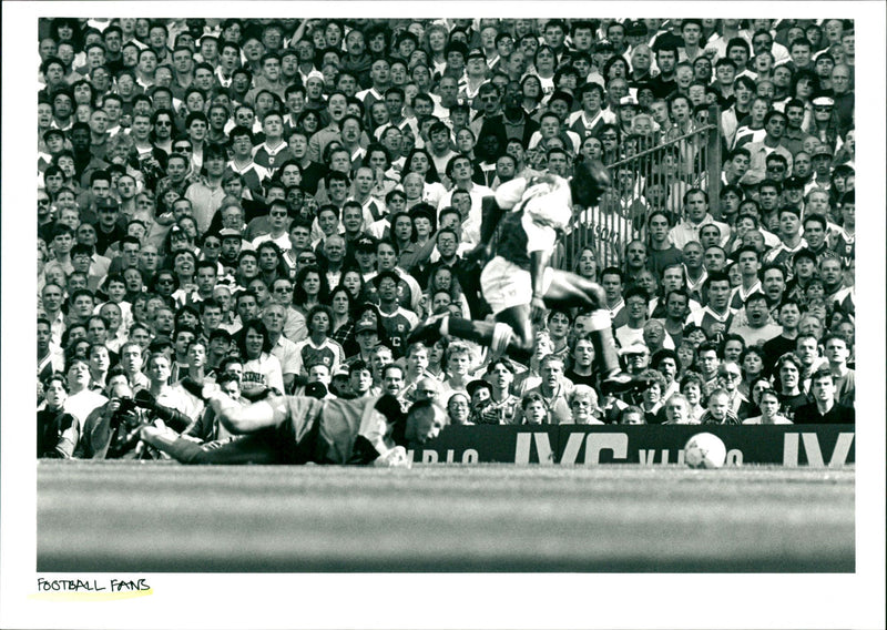 Football Fans - Vintage Photograph