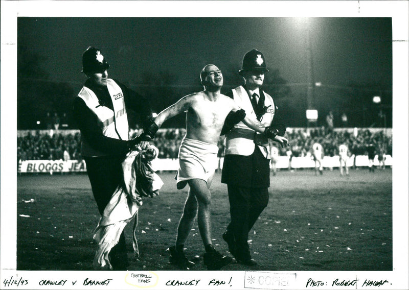 Football Fans - Vintage Photograph