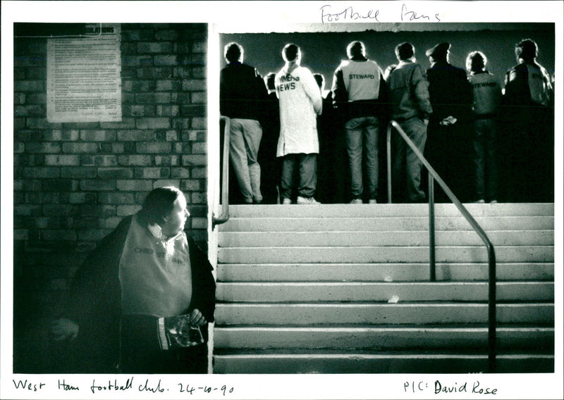 Football Fans - Vintage Photograph