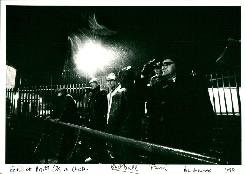 Football Fans - Vintage Photograph