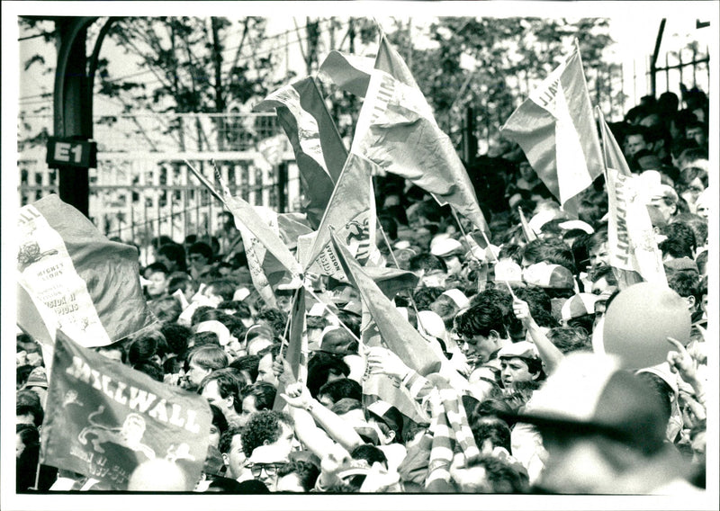 Football Fans - Vintage Photograph