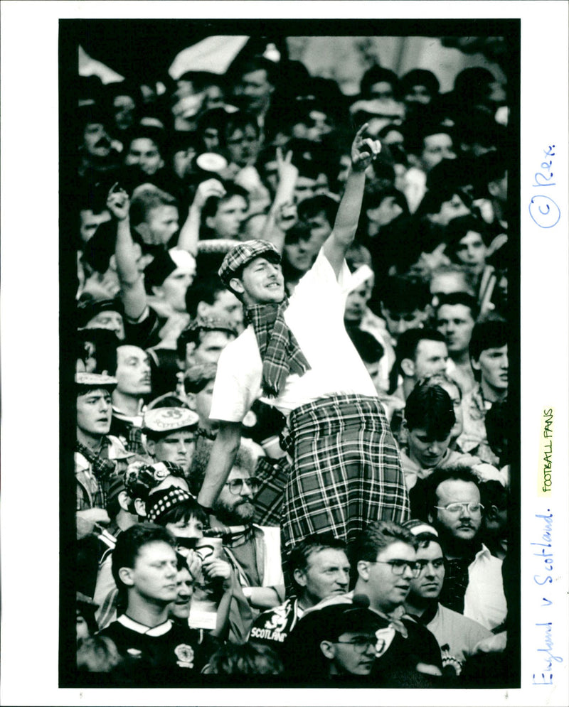 Football Fans - Vintage Photograph