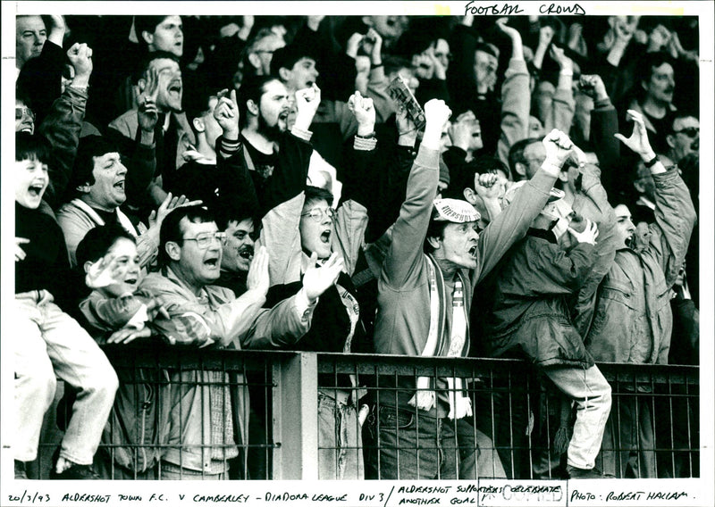 Football Fans - Vintage Photograph