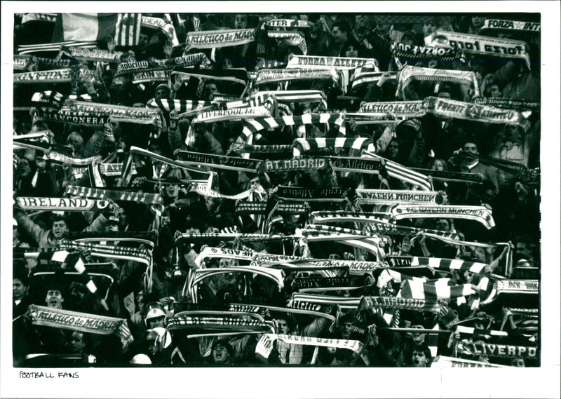 Football Fans - Vintage Photograph