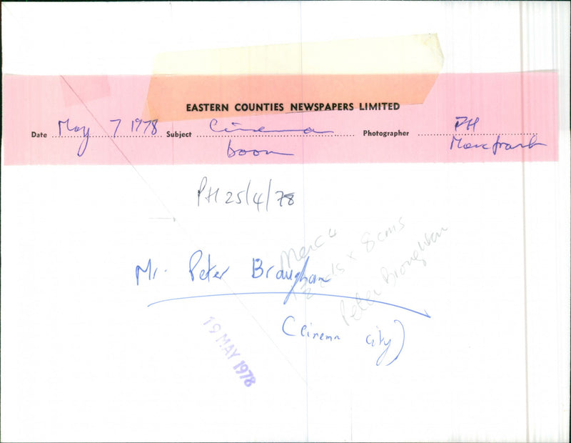 Peter Broughan - Vintage Photograph