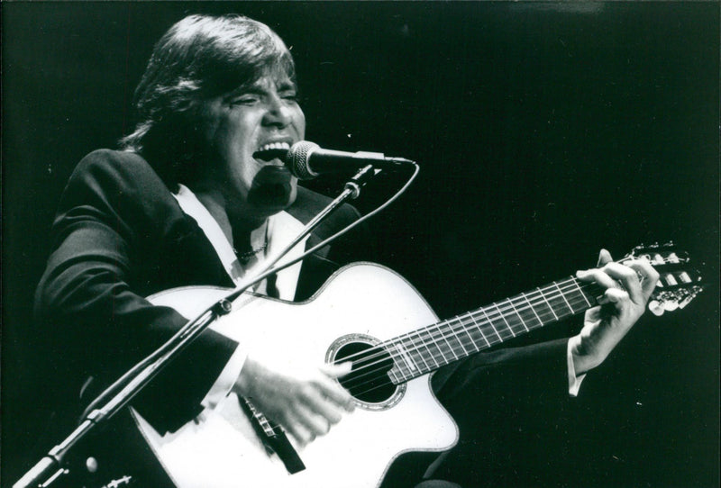 Blind musician Jose Feliciano - Vintage Photograph