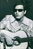 Blind musician Jose Feliciano - Vintage Photograph