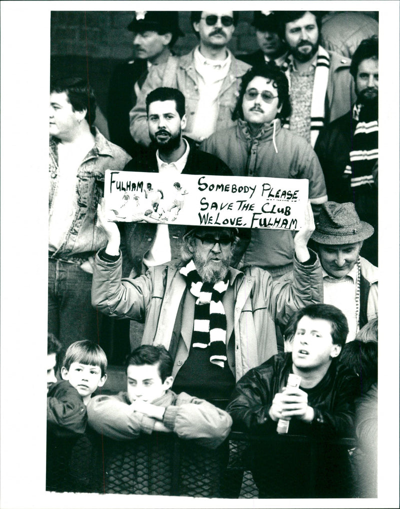 Fulham Football Club fans - Vintage Photograph