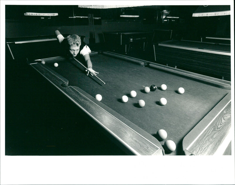Snooker - Vintage Photograph