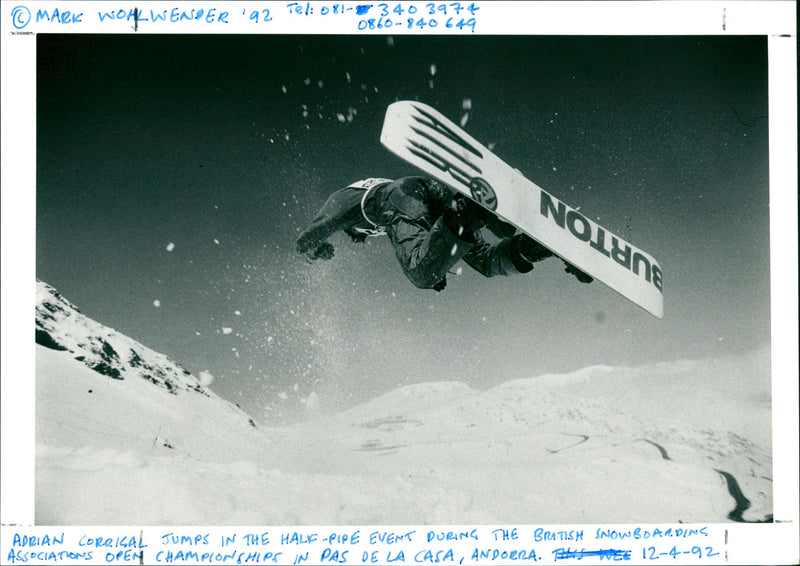 Snowboarding - Vintage Photograph