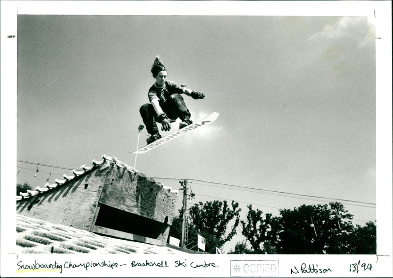 Snowboarding - Vintage Photograph