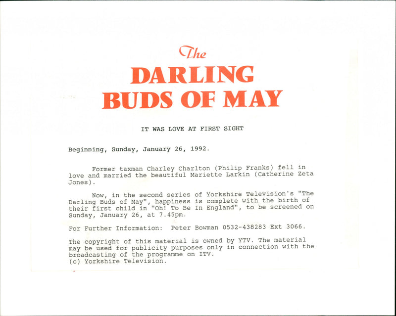The Darling Buds of May - Vintage Photograph