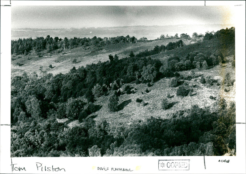 Devil's Punch Bowl - Vintage Photograph