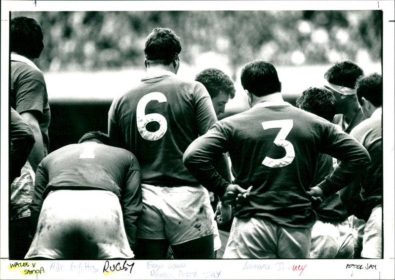 Wales V Samoa Rugby - Vintage Photograph