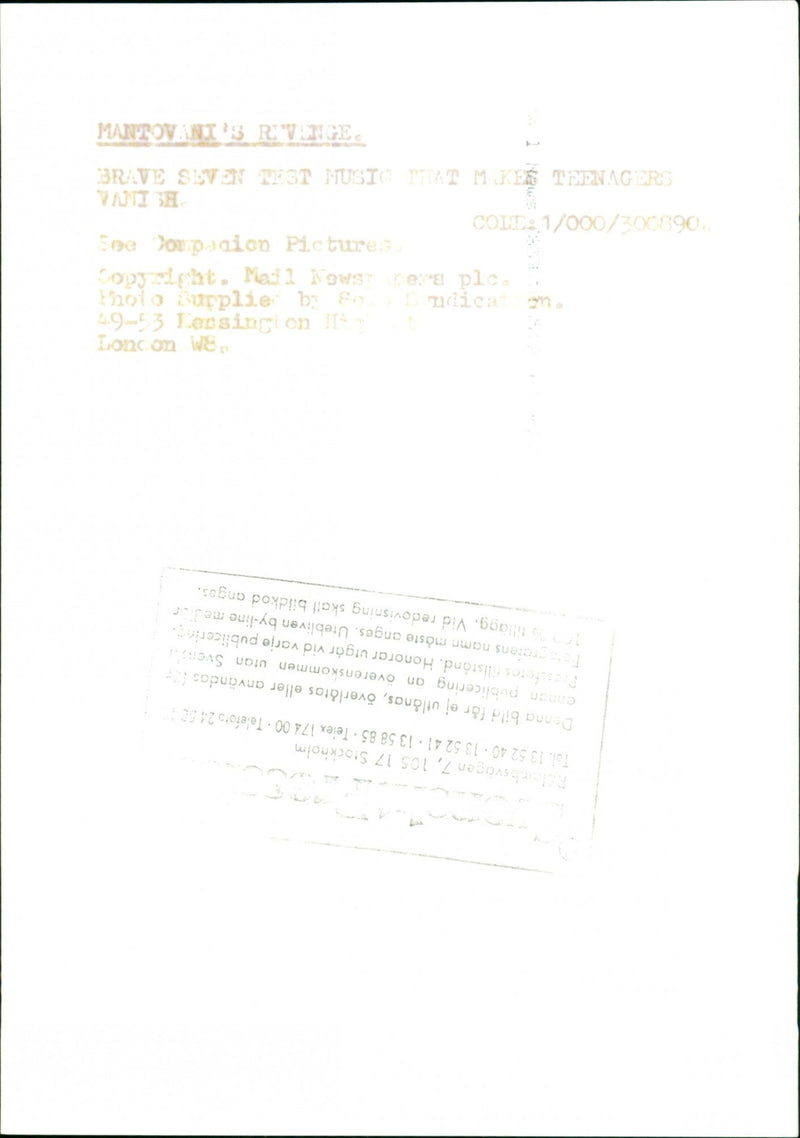 MALL TIGRAFENS CNNAN LENSING NAMN DISCLOSED PAMBSVAGEN IMAGE EACH PIC MUSIC - Vintage Photograph