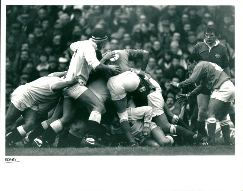 England v France - Vintage Photograph