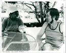 Paul Du Feu with Maya Angelou - Vintage Photograph
