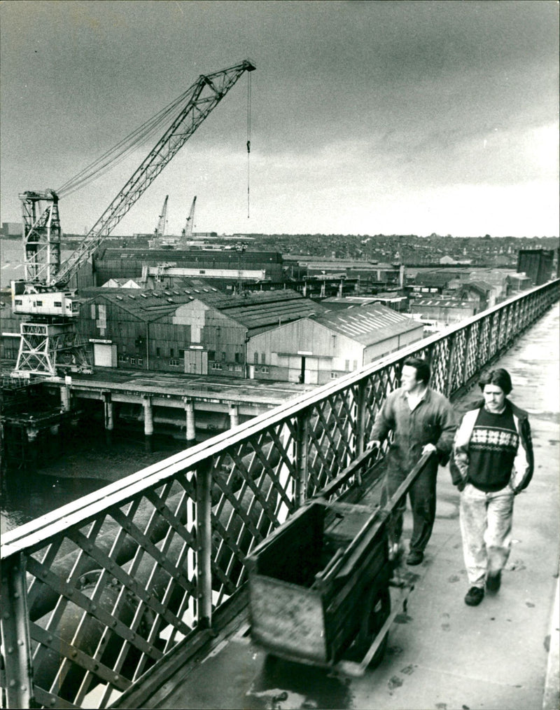 NESL Shipyard - Vintage Photograph