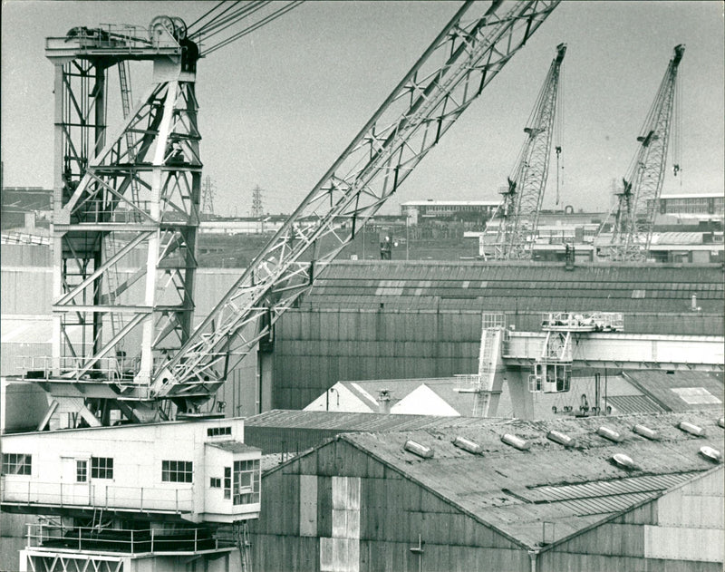 NESL Shipyard - Vintage Photograph