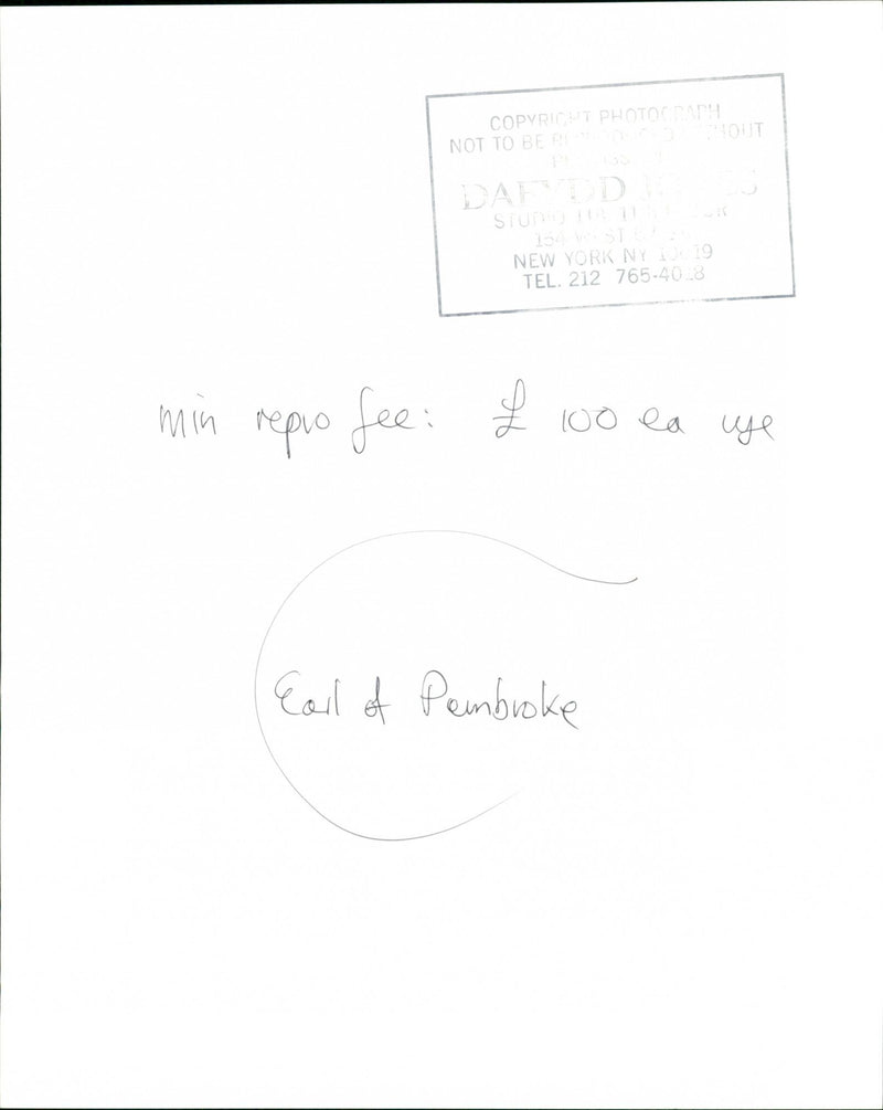 Earl of Pembroke - Vintage Photograph