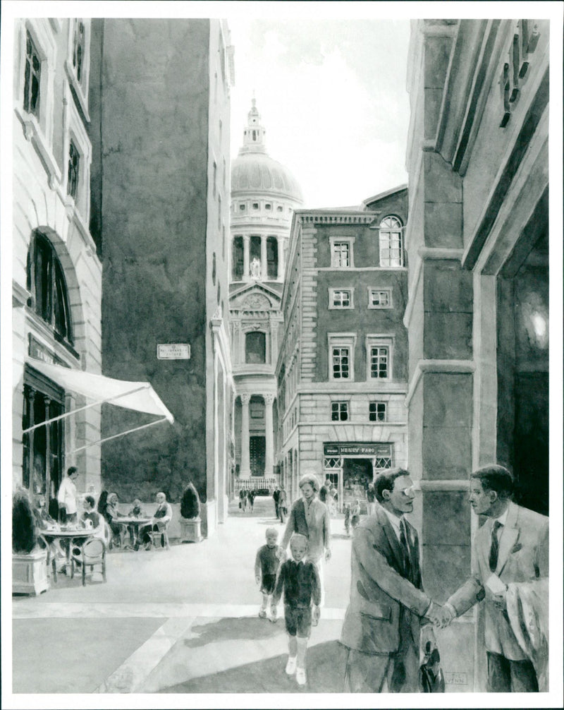 Paternoster Square - Vintage Photograph