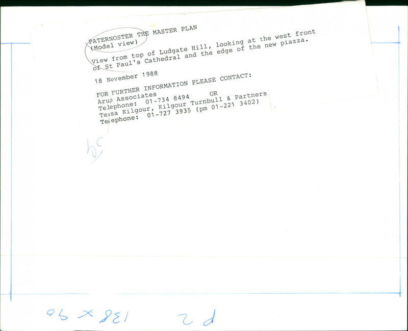 Paternoster Model View - Vintage Photograph