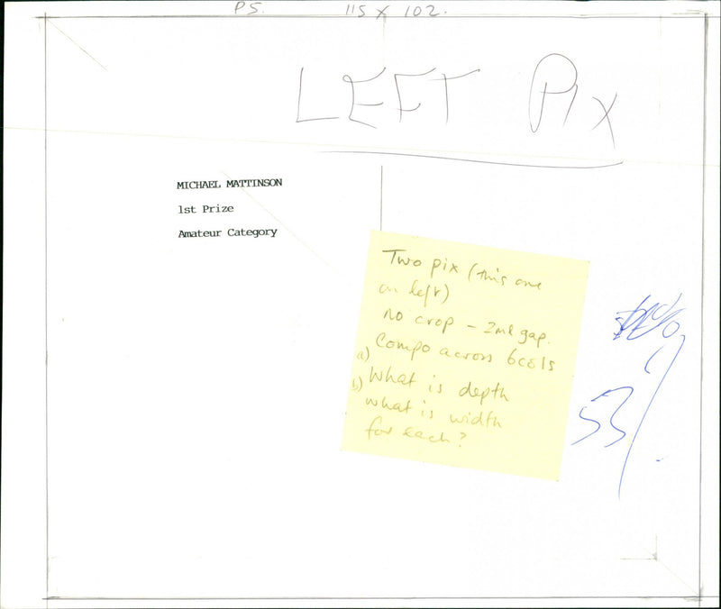 PRIZE MICHAEL - Vintage Photograph