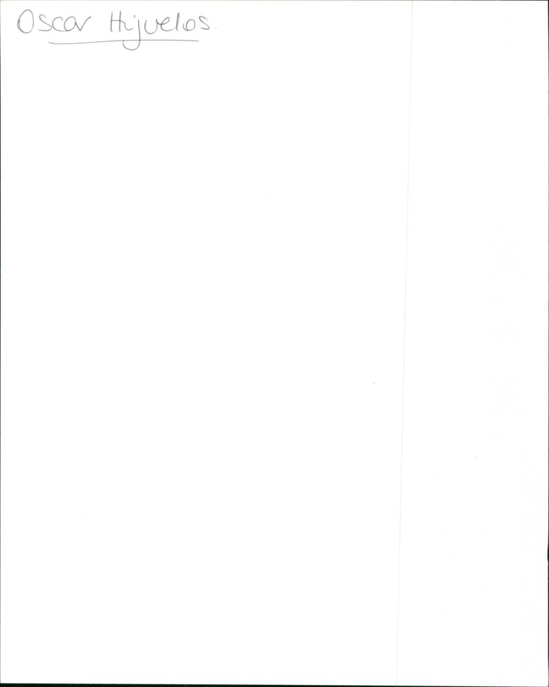 Oscar Hijuelos - Vintage Photograph