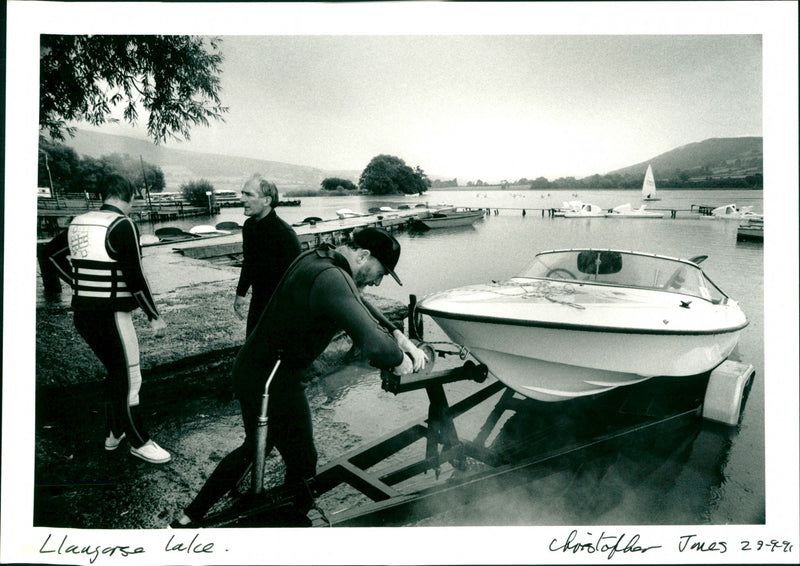 Water Skiing - Vintage Photograph