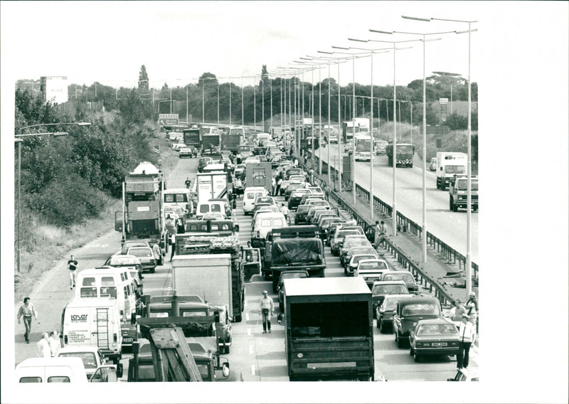 M4 Bus Crash, Heston - Vintage Photograph
