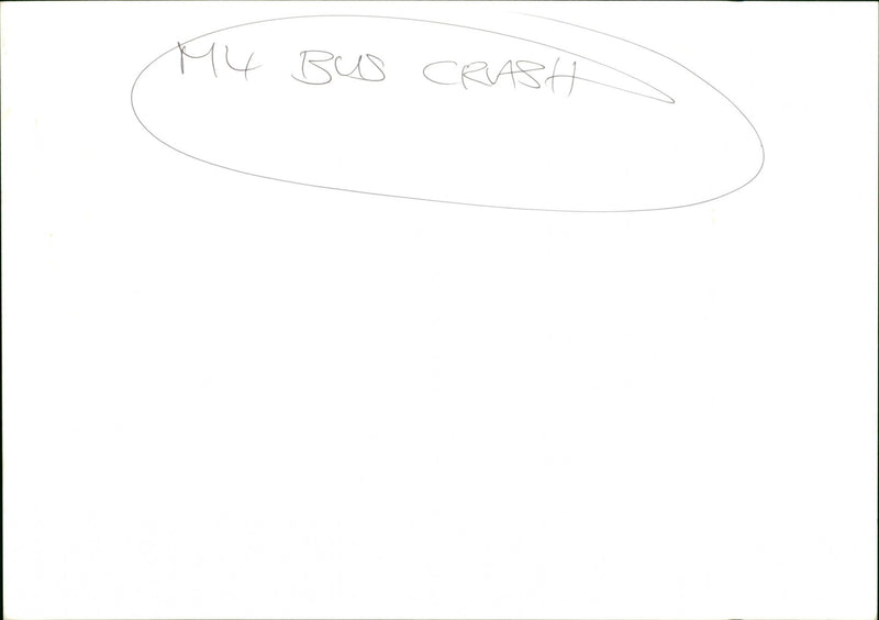 M4 Bus Crash - Vintage Photograph