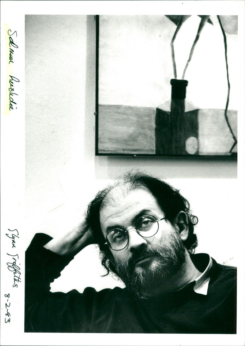 Salman Rushdie - Vintage Photograph