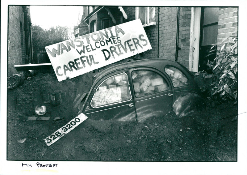 M11 Protest - Vintage Photograph