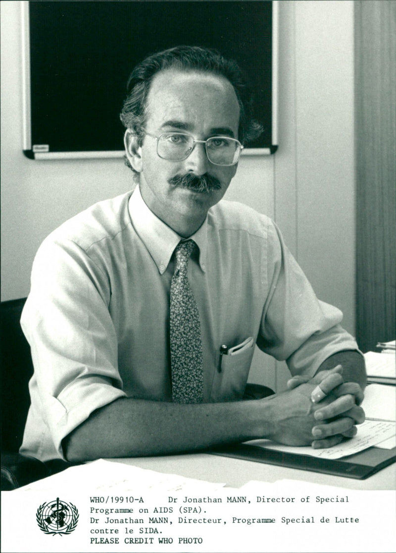 Dr Jonathan Mann - Vintage Photograph