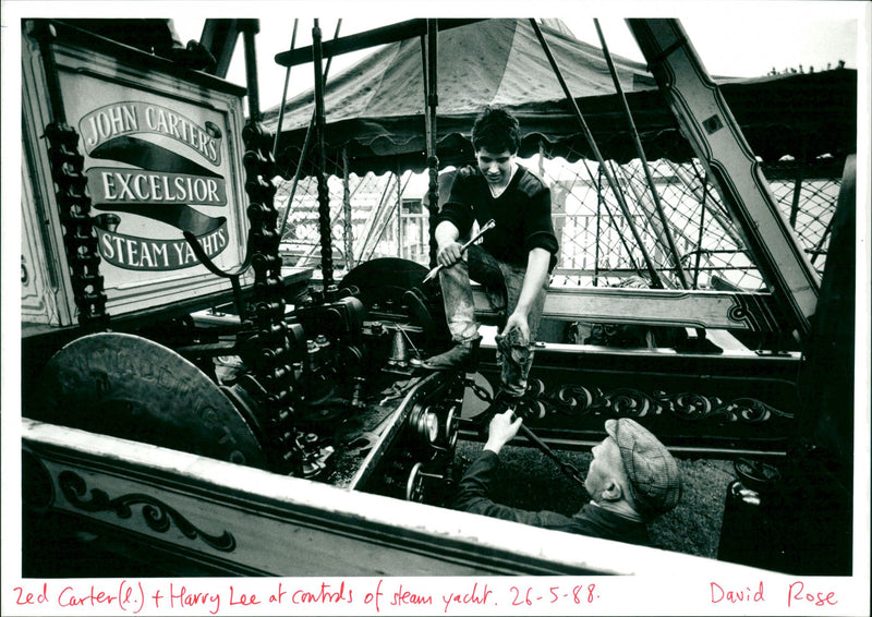 Steam yacht - Vintage Photograph