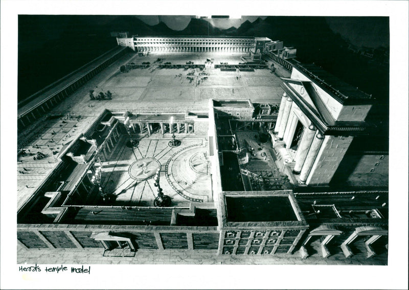 Herod's Temple Model - Vintage Photograph