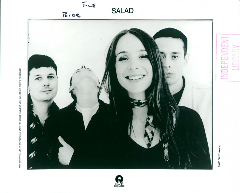 Salad, Pop Group - Vintage Photograph