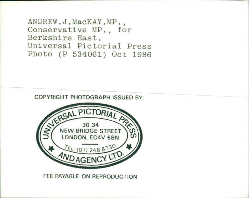 Andrew J Mackay - Vintage Photograph
