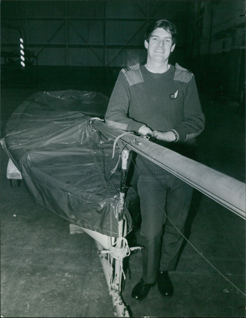 Flight Lieutenant John Best of RAF Marham - Vintage Photograph